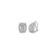 Triple Row Diamond Earrings