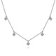 Diamond Clover Drop Necklace