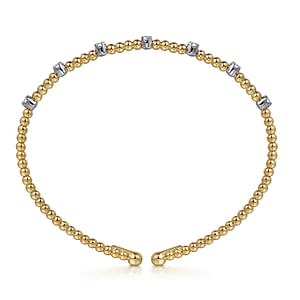 Bujukan Cuff Bracelet with Diamond Stations