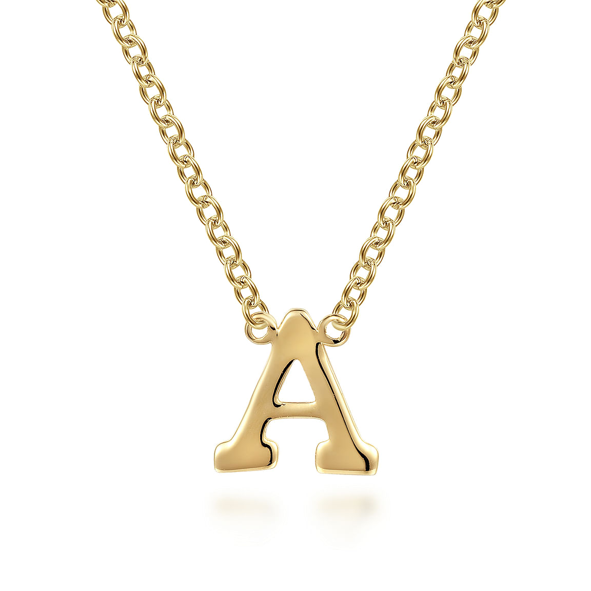 "A" Initial Necklace