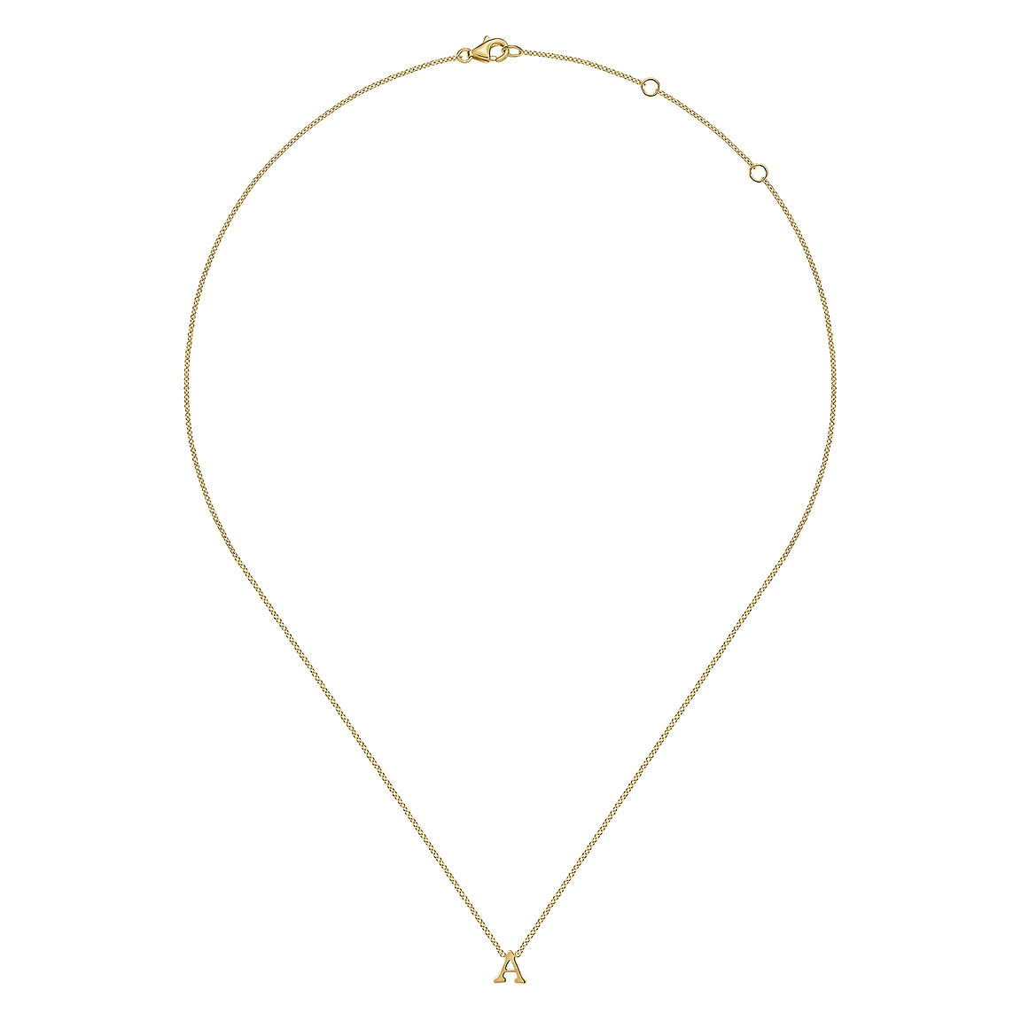 "A" Initial Necklace