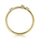 Yellow Gold Diamond Cross Ring