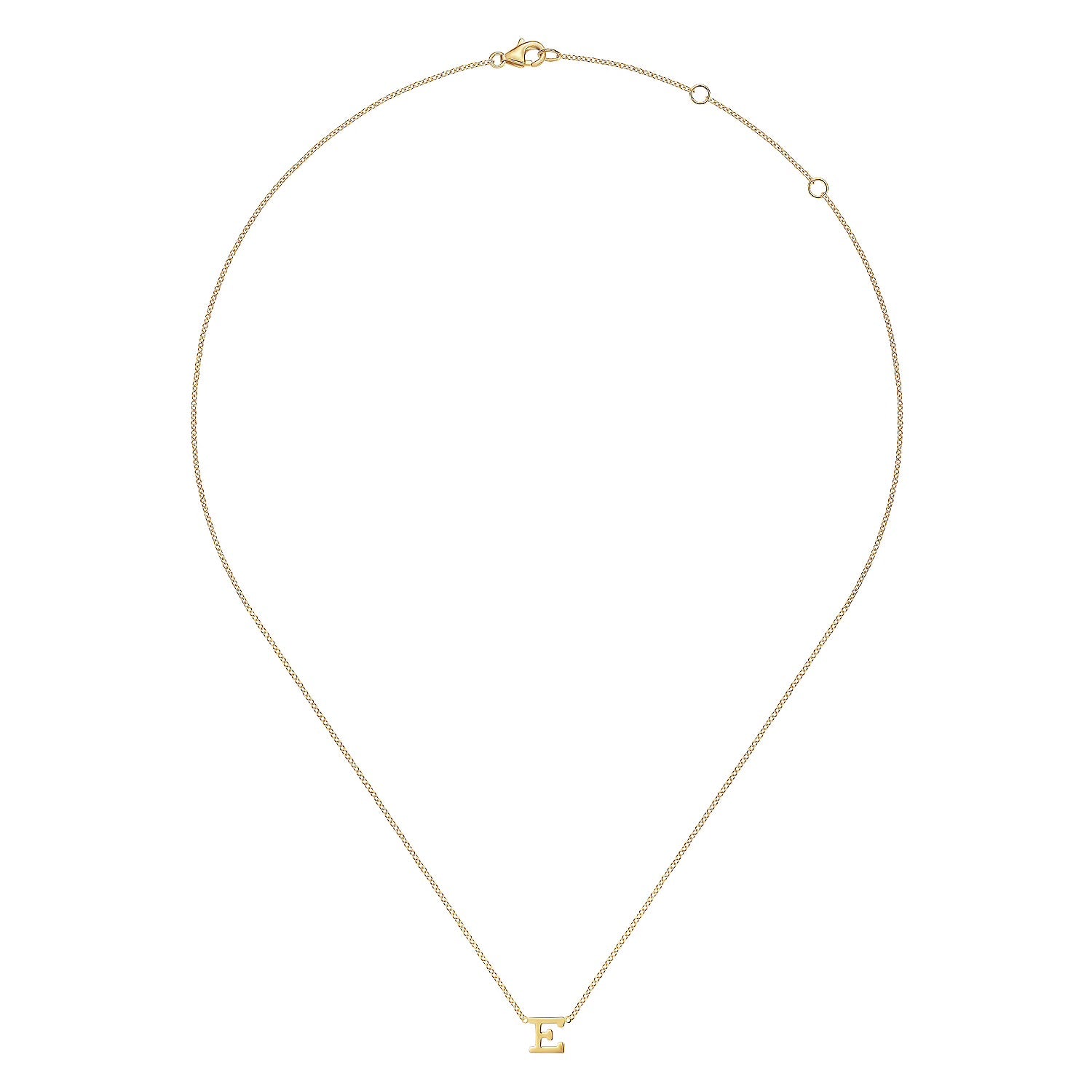 "E" Initial Necklace