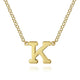 "K" Initial Necklace