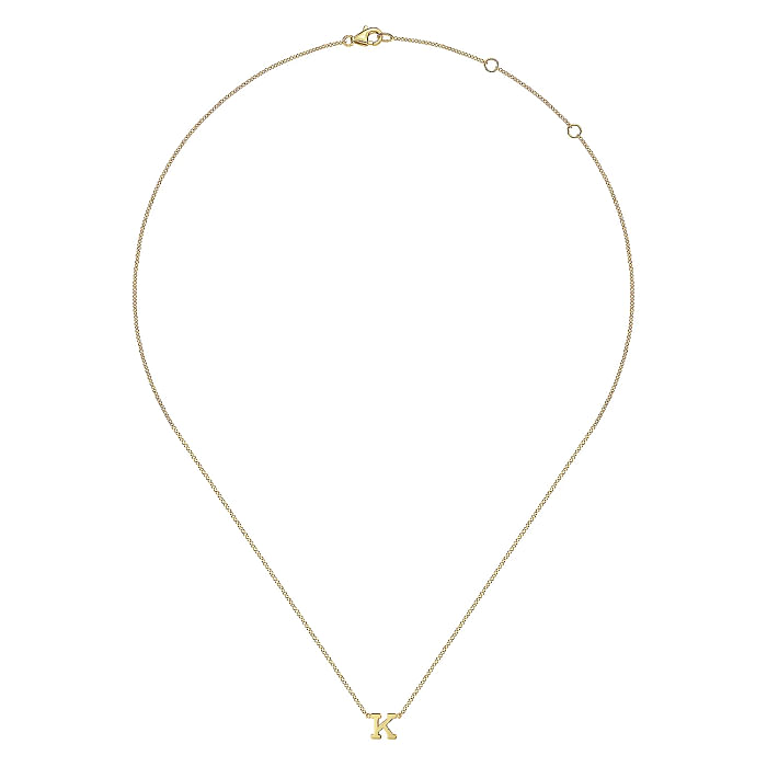 "K" Initial Necklace