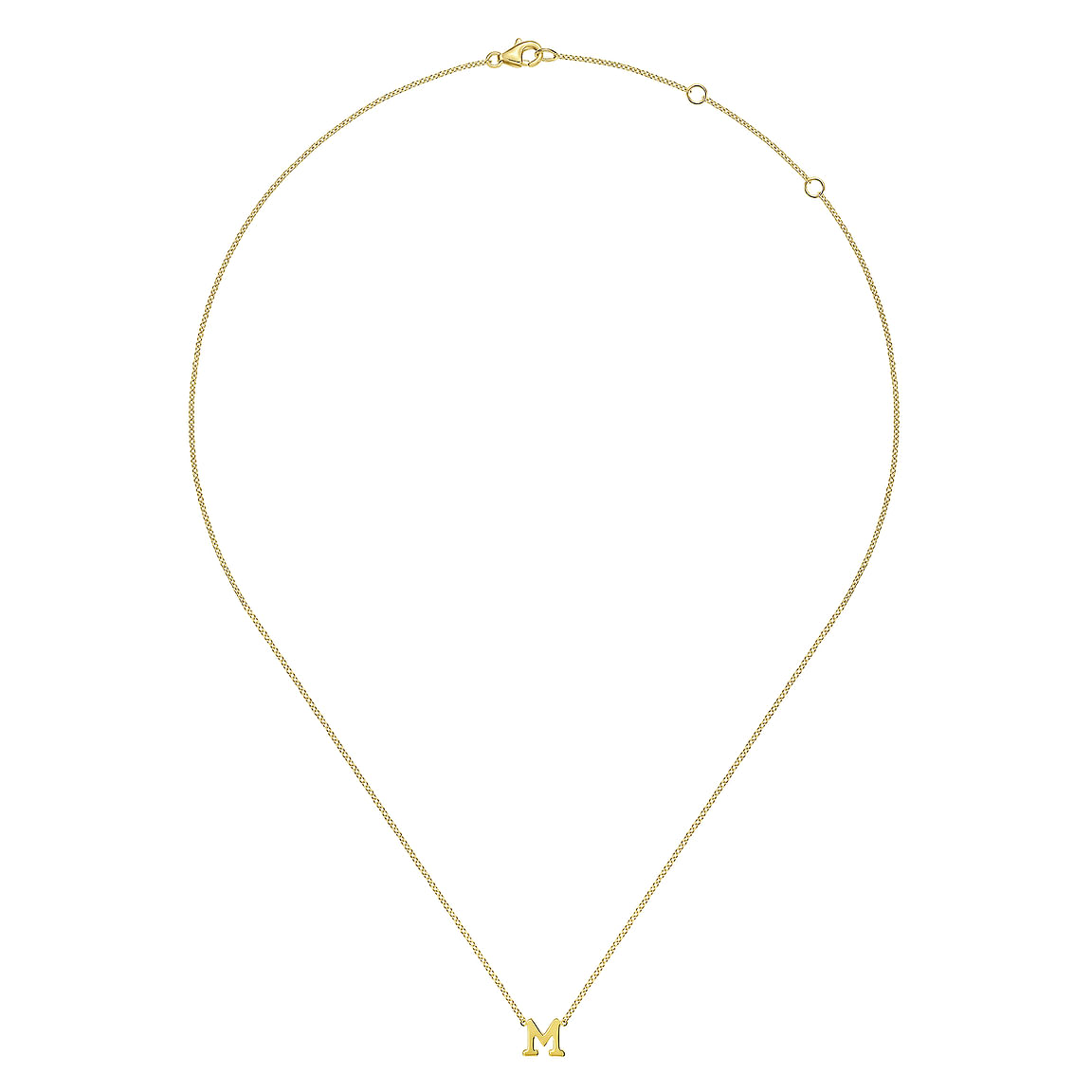 "M" Initial Necklace