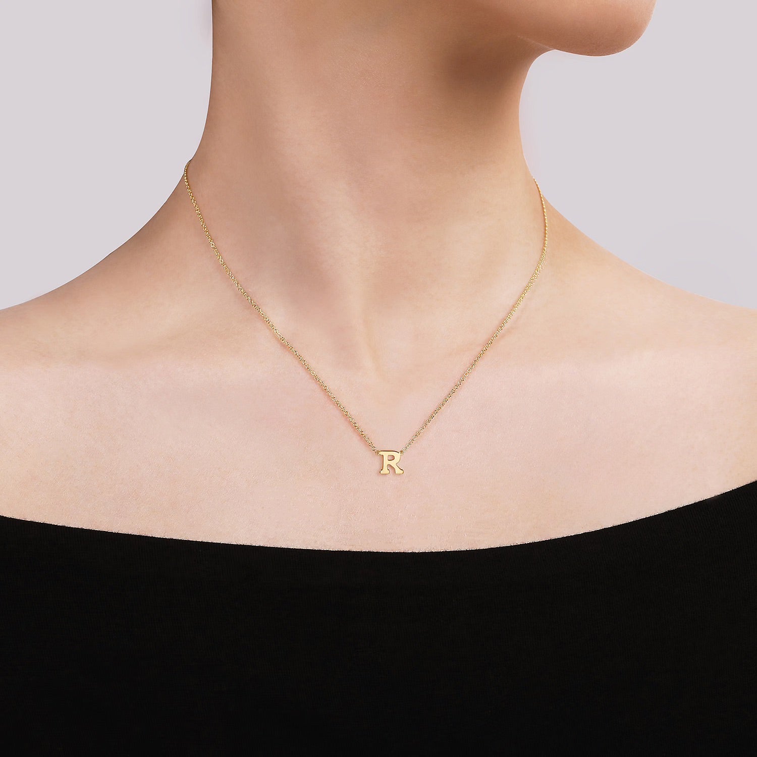 "R" Initial Necklace