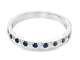 White Gold Sapphire and Diamond Ring