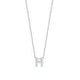 Tiny Treasures Diamond Love Letter "H" Necklace