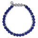 Sterling Silver and Lapis Beaded Bracelet