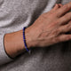 Sterling Silver and Lapis Beaded Bracelet