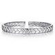 Men's Sterling Silver Herringbone Open Cuff