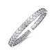 Men's Sterling Silver Herringbone Open Cuff