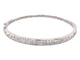 Diamond Narrow White Gold Bangle