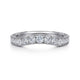 Curved Diamond Wedding Band