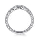 Curved Diamond Wedding Band
