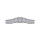 Curved Diamond Wedding Band
