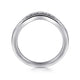 Curved Diamond Wedding Band