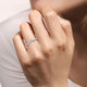 Chambery Curved White Gold French Pave Diamond Wedding Band, 0.50 ctw