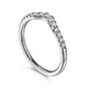 Curved Diamond Wedding Band