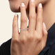 Curved Diamond Wedding Band