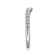 Curved Diamond Wedding Band