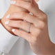 Curved Diamond Wedding Band