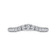 Curved Diamond Wedding Band