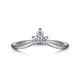 Curved Diamond Wedding Band