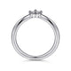 Curved Diamond Wedding Band