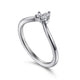 Curved Diamond Wedding Band