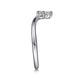Curved Diamond Wedding Band