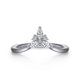 Curved Diamond Wedding Band