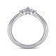 Curved Diamond Wedding Band