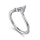 Curved Diamond Wedding Band