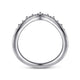 Curved Diamond Wedding Band