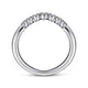 Curved Diamond Wedding Band