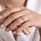 Curved Diamond Wedding Band