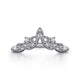 Curved Filagree Diamond Ring