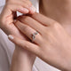 Curved Filagree Diamond Ring