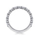 Devinne White Gold Single Prong Diamond Wedding Band, 0.80 ctw