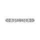 Devinne White Gold Single Prong Diamond Wedding Band, 0.80 ctw
