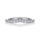 Curved Diamond Wedding Band