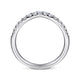 Curved Diamond Wedding Band