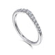 Curved Diamond Wedding Band