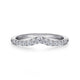 Curved Diamond Wedding Band