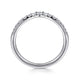 Curved Diamond Wedding Band