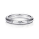 Inlaid Diamond Wedding Band