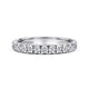 Portofino White Gold 11-Stone French Pave Diamond Wedding Band, 0.50 ctw