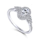 Oval Diamond Complete Engagement Ring